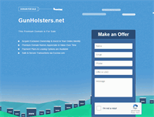 Tablet Screenshot of gunholsters.net